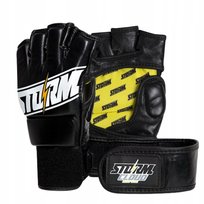 StormCloud Rękawice MMA Tempest Czarne/Żółte 4oz L