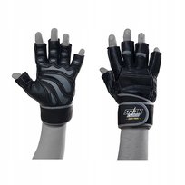 StormCloud Rękawiczki na siłownię treningowe FG-3 Czarne/Szare L
