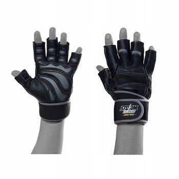 StormCloud Rękawiczki na siłownię treningowe FG-3 Czarne/Szare L