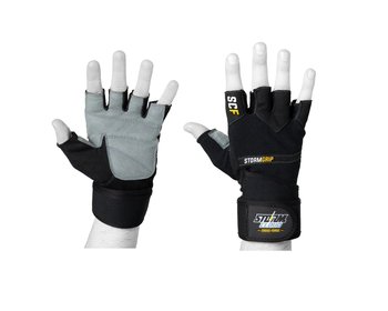 StormCloud Rękawiczki treningowe na siłownię FG-1 Czarne/Szare XL
