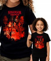 STRANGER THINGS EXTRA KOSZULKA T-SHIRT CZARNY PREMIUM 158