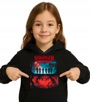 STRANGER THINGS FILM BLUZA CIEPŁA 152 CZARNY JHK