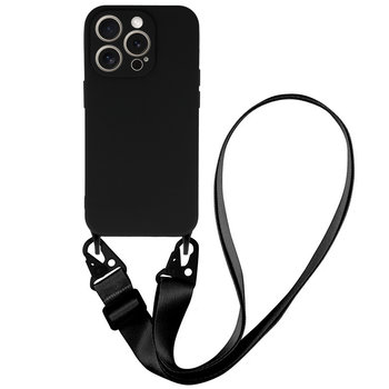 Strap Silicone Case do Iphone 13 Pro Max wzór 2 czarny - producent niezdefiniowany