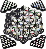 Strategiczna Gra Planszowa w Trójkąty dla Dzieci Gra Logiczna dla 2-4 Osób