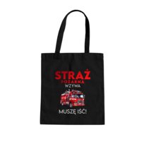 Straż Pożarna wzywa - muszę iśc! - torba na prezent dla strażaka