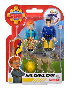 Strażak Sam, 2 figurki  IV, Norman+Elvis+Nipper - Simba