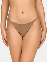 Stringi damskie brązowy XL