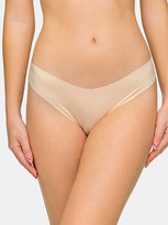 Stringi gładkie beżowy L