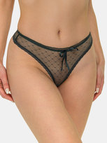 Stringi koronkowe S ciemny zielony