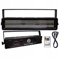 STROBOSKOP SCENICZNY LED RGB COLD WHITE AMBER SMD5050 PILOT BEZPRZEWODOWY LIGHT4ME