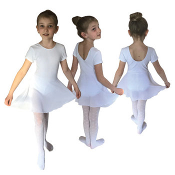 Strój baletowy , body w pasie wszyta spódniczka gimnastyka rytmika taniec rozmiar 134 - Inna marka
