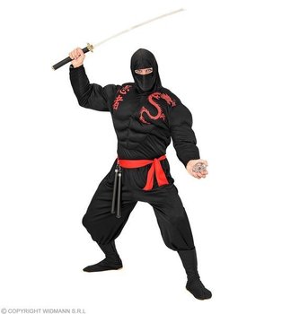 Strój dla dorosłych, Ninja czerwony smok max, rozmiar XL - Widmann