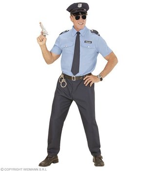 Strój dla dorosłych, Policjant Oficer, rozmiar M - Widmann