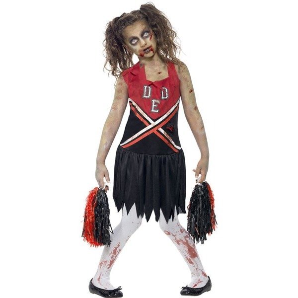 Фото - Карнавальний костюм Strój dla dzieci, Cheerleaderka Zombie, rozmiar 146