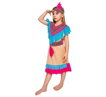 Strój dla dzieci, Indianka Różowe Pióro, rozmiar 110/120 cm - GoDan