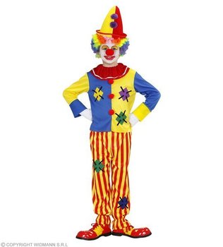 Strój dla dzieci, klaun krasnal, rozmiar 128 - Widmann