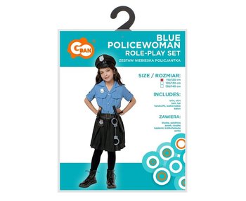 Strój dla dzieci Niebieska Policjantka r.110/120cm - Inna marka