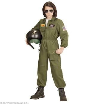 Strój dla dzieci, pilot myśliwca, rozmiar 158 - Widmann