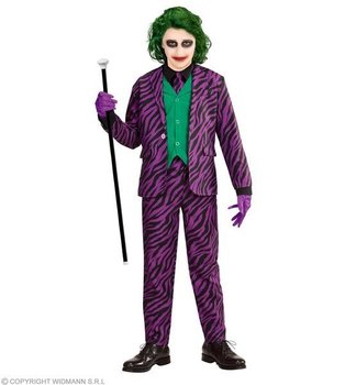 Strój dla dzieci, zły Joker, rozmiar 128 - Widmann