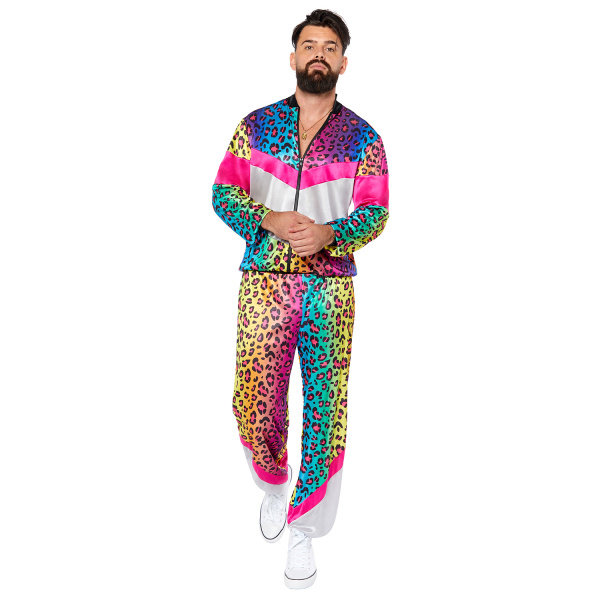 AMSCAN Strój dres neonowe cętki.-L
