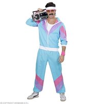 Strój Dres Niebieski Retro dresy Kostium lata 70 80 Disco Przebranie S Widmann