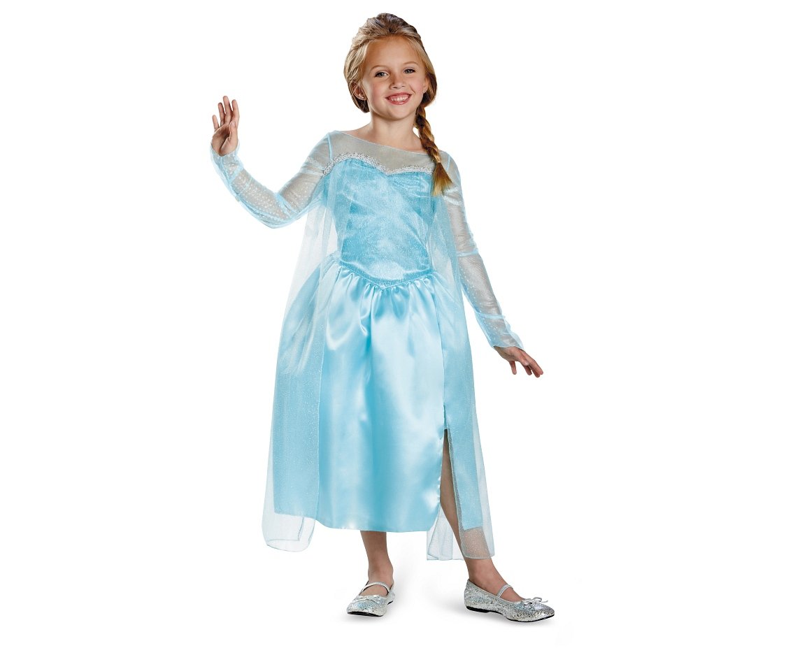 Фото - Карнавальний костюм Jakks Strój Elsa Classic - Frozen , rozm. M (7-8 lat) (licencja)