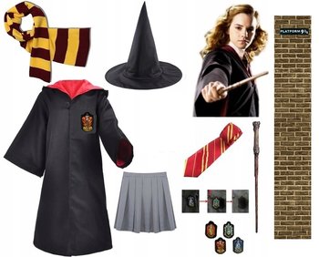 STRÓJ HERMIONA HARRY POTTER ZESTAW 12 ELEM 9-10L - Cogio