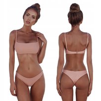 Strój Kąpielowy Bikini Brazylijskie Dwuczęściowy Kostium Top Kolory S