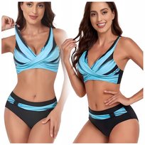 Strój kąpielowy bikini plus size wysoki stan wyszczuplający damski M Inna marka