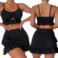 STRÓJ KĄPIELOWY DWUCZĘŚCIOWY PAREO BIKINI WYSOKI STAN MODELUJĄCY DAMSKI S Inna marka
