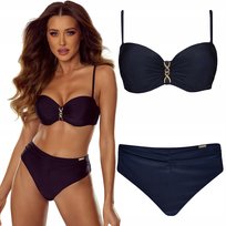 Strój kąpielowy dwuczęściowy push up GABBIANO Ashley czarny 40E/L 80E Gabbiano