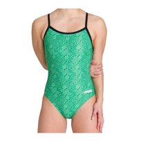 strój kąpielowy jednoczęściowy Arena Kikko Challenge odcienie zieleni r. 44
