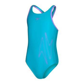 Strój Kąpielowy Jednoczęściowy Dziewczęcy Speedo Hyper Boom Blue/Purple 9-10yrs - Speedo