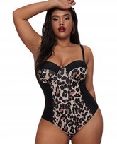 Strój Kąpielowy Plus Size Usztywniany Panterka Xxl Inna marka