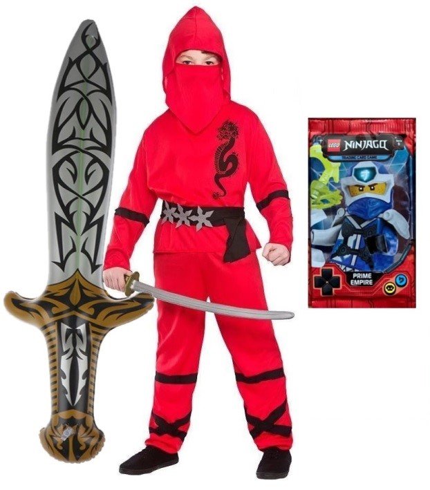 Str J Kostium Przebranie Ninja Karty Lego Ninjago Miecz S