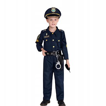 STRÓJ KOSTIUM PRZEBRANIE POLICJANT KARNAWAŁ HALLOWEEN COSPLAY - PartyON