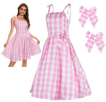 Strój Kostium Przebranie Sukienka Barbie Cosplay Dla Dorosłych L/Xl 164/170 - Hopki