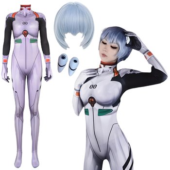 STRÓJ KOSTIUM REI AYANAMI ANIME COSPLAY SKIN PRZEBRANIE KONWENT 152/158 - Hopki