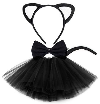 Strój Kotek Przebranie Spódniczka Opaska - 30 Cm - del-sol