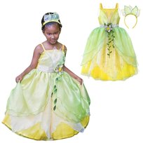 Strój Księżniczki Sukienka Tiana Księzniczka I Żaba Przebranie Bal 116 122