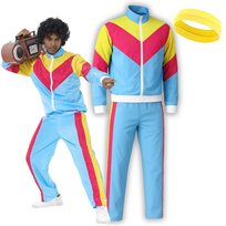 Strój Lata 80 90 Disco Przebranie Dres Ortalionowy Retro Fitness S 158 164