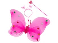 Strój Motyl Motylek Skrzydła Wróżka Led Kostium