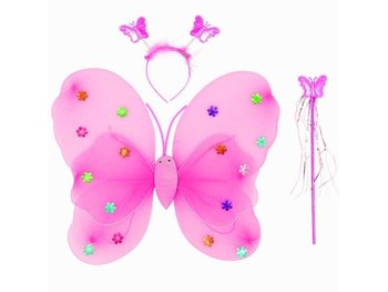 Strój Motyl Motylek Skrzydła Wróżka Led Kostium - PrzydaSie.pl