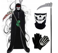 Strój Na Haloween Kostium Śmierć Żniwiarz Akcesoria Przebranie r. uni