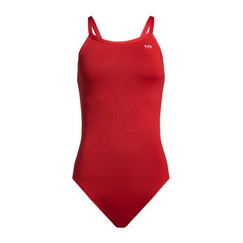 Strój pływacki jednoczęściowy damski TYR Solid Elite Diamondfit red XL - TYR