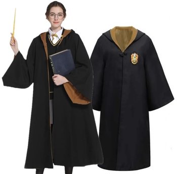 Strój Przebranie Harry Potter Hufflepuff Peleryna Czarodzieja Toga M/L 164/170 - Hopki