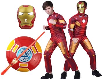 Strój Przebranie Kostium Iron Man Maska 134/140 - Hopki