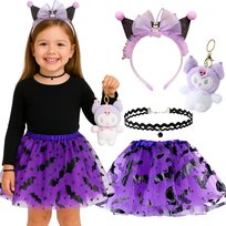 Strój Przebranie Kuromi Królik Króliczek Spódniczka Tutu Anime Halloween 4W1 98 116 Cm Hopki