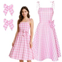 Strój przebranie sukienka pin up w kratkę retro rozkloszowana l xl 164 170 CM 