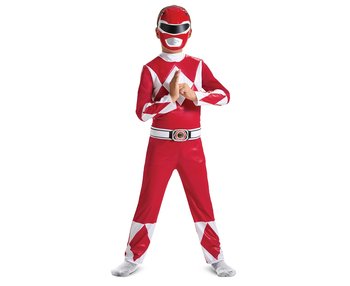 Strój Red Ranger Fancy - Power Rangers (licencja), rozm. S (4-6 lat) - GoDan